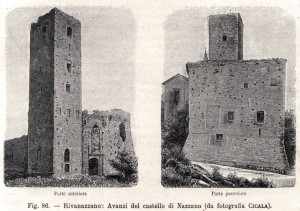 Il castello di Nazzano in un incisione del 1896