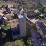 veduta aerea del castello di Nazzano - nord