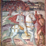 l'affresco di San Martino, con la veduta di Pavia