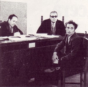Pietro Valpreda durante un'udienza per la strage di Piazza Fontana
