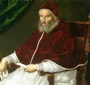 Gregorio XIII , ritratto di Lavinia Fontana